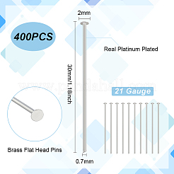 4 Bags Brass Flat Head Pins&nbsp;FIND-BC0005-21P