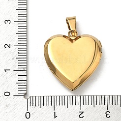 304 Stainless Steel Locket Pendants&nbsp;STAS-H255-02G-06