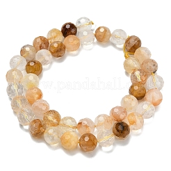 Grade A Natural Yellow Hematoid Quartz Beads Strands&nbsp;G-L642-F04-10mm