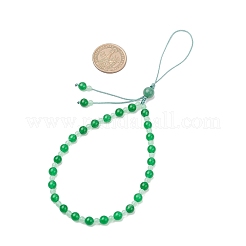 Natural & Dyed Malaysia Jade Mobile Straps&nbsp;HJEW-JM03418-03