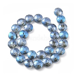 Electroplate Transparent Glass Beads Strands&nbsp;EGLA-M032-01A-PL02