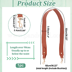 PU Leather Bag Straps&nbsp;FIND-WH0418-23G-03
