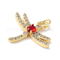 Brass Micro Pave Cubic Zirconia Pendants&nbsp;ZIRC-H102-05B-G