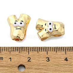 Rack Plating Alloy Enamel Beads&nbsp;PALLOY-Z004-04G