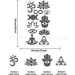 Chakra Stainless Steel Cutting Dies Stencils&nbsp;DIY-WH0242-238