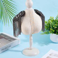 2Pcs Iron Tassel Chain Shoulder Epaulettes&nbsp;DIY-HY0003-62B