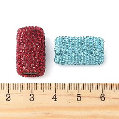 Rhinestone Clay Pave Brass Beads&nbsp;KK-P305-07D-G