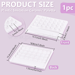 Plastic Imitation Ceramic Palette&nbsp;AJEW-WH0518-25