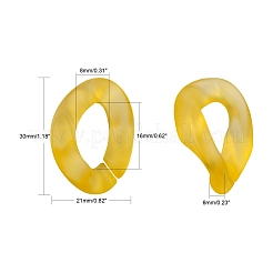 Transparent Acrylic Linking Rings&nbsp;OACR-S036-001B-K11