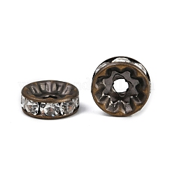 Brass Rhinestone Spacer Beads&nbsp;RB-A014-Z10mm-01AB-NF
