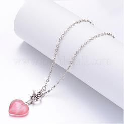 Natural & Synthetic Mixed Stone Pendant Necklaces&nbsp;NJEW-JN01649
