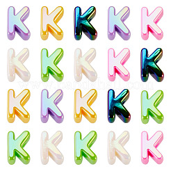 20Pcs UV Plating Opaque Acrylic European Beads&nbsp;OACR-TADJ0001-16K