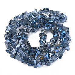 Electroplate Transparent Glass Beads Strands&nbsp;EGLA-N002-20A-F04