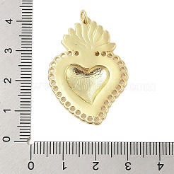 Rack Plating Brass Enamel Pendants&nbsp;KK-Z074-08G