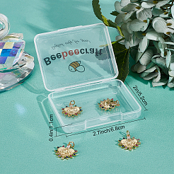 Brass Micro Pave Cubic Zirconia Pendants&nbsp;ZIRC-BBC0001-19