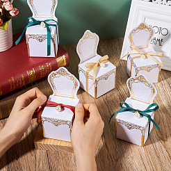 30 Sets 3 Colors Chair Shape Romantic Wedding Candy Box&nbsp;CON-FW0001-01