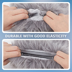 Polyester Imitation Fox Hair Boot Cover&nbsp;AJEW-WH0570-04C