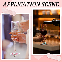 14Pcs Glass Wine Glass Charms&nbsp;AJEW-SC00005
