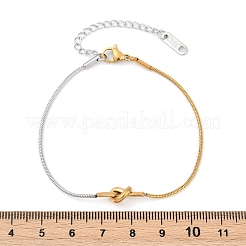 304 Stainless Steel Snake Chain Bracelets for Women&nbsp;BJEW-Z106-05GP