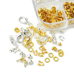 Brass and Iron Beeds with Strong Stretchy Beading Elastic Thread and Iron Beading Tweezers&nbsp;DIY-FS0005-74