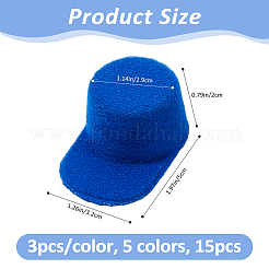 15Pcs 5 Colors EVA Craft Doll Hat&nbsp;DOLL-FH0001-06A