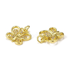 Brass Micro Pave Cubic Zirconia Charms&nbsp;KK-E068-VB284