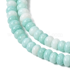 Cracked Opaque Glass Beads Strand&nbsp;GLAA-D306-A10