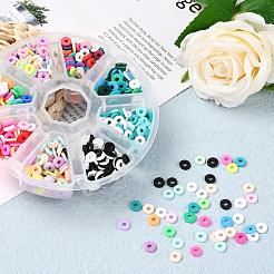 1200Pcs 8 Colors Handmade Polymer Clay Beads&nbsp;CLAY-YW0001-15A