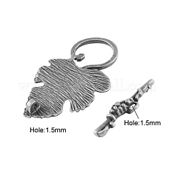 Alloy Toggle Clasps&nbsp;X-PALLOY-A20005-AS-FF