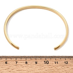 304 Stainless Steel Textured Open Cuff Bangles for Women&nbsp;SA-CBAC920-11G