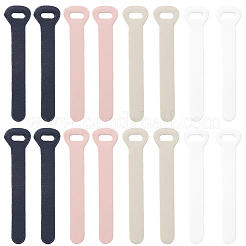 24Pcs 4 Colors Imitation Leather Zipper Pull Fixer Replacement for Tab Luggage Purse Repair Accessories&nbsp;DIY-GF0011-62A