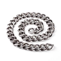 UV Plating ABS Plastic Curb Chains&nbsp;AJEW-JB00965-04