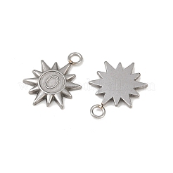 304 Stainless Steel Pendant Cabochon Settings&nbsp;STAS-A129-02P