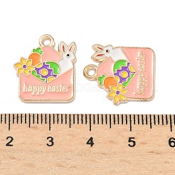 Easter Alloy Enamel Pendants&nbsp;ENAM-I055-01KCG-04