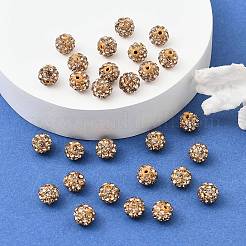 Polymer Clay Rhinestone Beads&nbsp;LS-RB-H284-6MM-Half-246