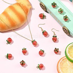 40Pcs Transparent Resin with Transparent Glass Pendants&nbsp;PALLOY-CJ00193