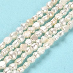 Natural Cultured Freshwater Pearl Beads Strands&nbsp;PEAR-E016-111