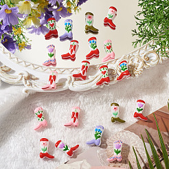 20Pcs 10 Styles Boot Baking Paint Glass Enamel Beads&nbsp;LAMP-TA0002-78A