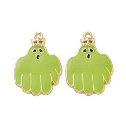 Halloween Theme Rack Plating Alloy Enamel Pendants&nbsp;PALLOY-O109-54LG