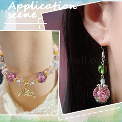 1 Strand Handmade Glod Sand Lampwork Beads Strands&nbsp;LAMP-PA0001-77C