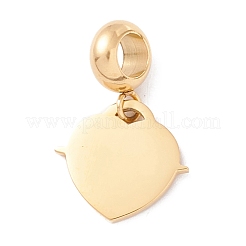 304 Stainless Steel European Dangle Charms&nbsp;STAS-I192-13G