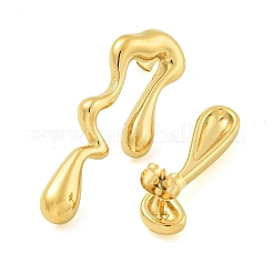 Ion Plating(IP) 304 Stainless Steel Stud Earrings for Women&nbsp;EJEW-S227-37G
