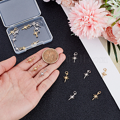 20Pcs 2 Colors Brass Pendants&nbsp;KK-HY0004-13