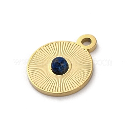 Real 14K Gold Plated Natural Sodalite Pendants&nbsp;STAS-R005-05G-02