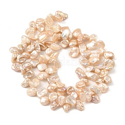 Natural Baroque Keshi Pearl Beads Strands&nbsp;PEAR-B004-07B-01A