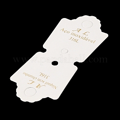 Fold Over Gold Stamping Word Cardboard Paper Jewelry Display Cards for Necklace & Bracelet Storage&nbsp;CDIS-M005-24