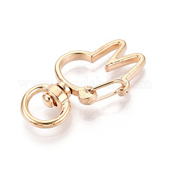 Alloy Swivel Snap Hook Clasps&nbsp;PALLOY-T090-83KCG