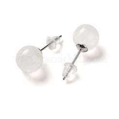Natural Quartz Crystal Stud Earrings&nbsp;X-G-B075-02P-03