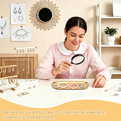 12Pcs 4 Sizes 201 Stainless Steel Oval Jewelry Plate&nbsp;ODIS-WA0001-34A