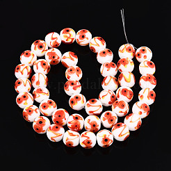 Handmade Lampwork Beads Strands&nbsp;LAMP-N028-05A